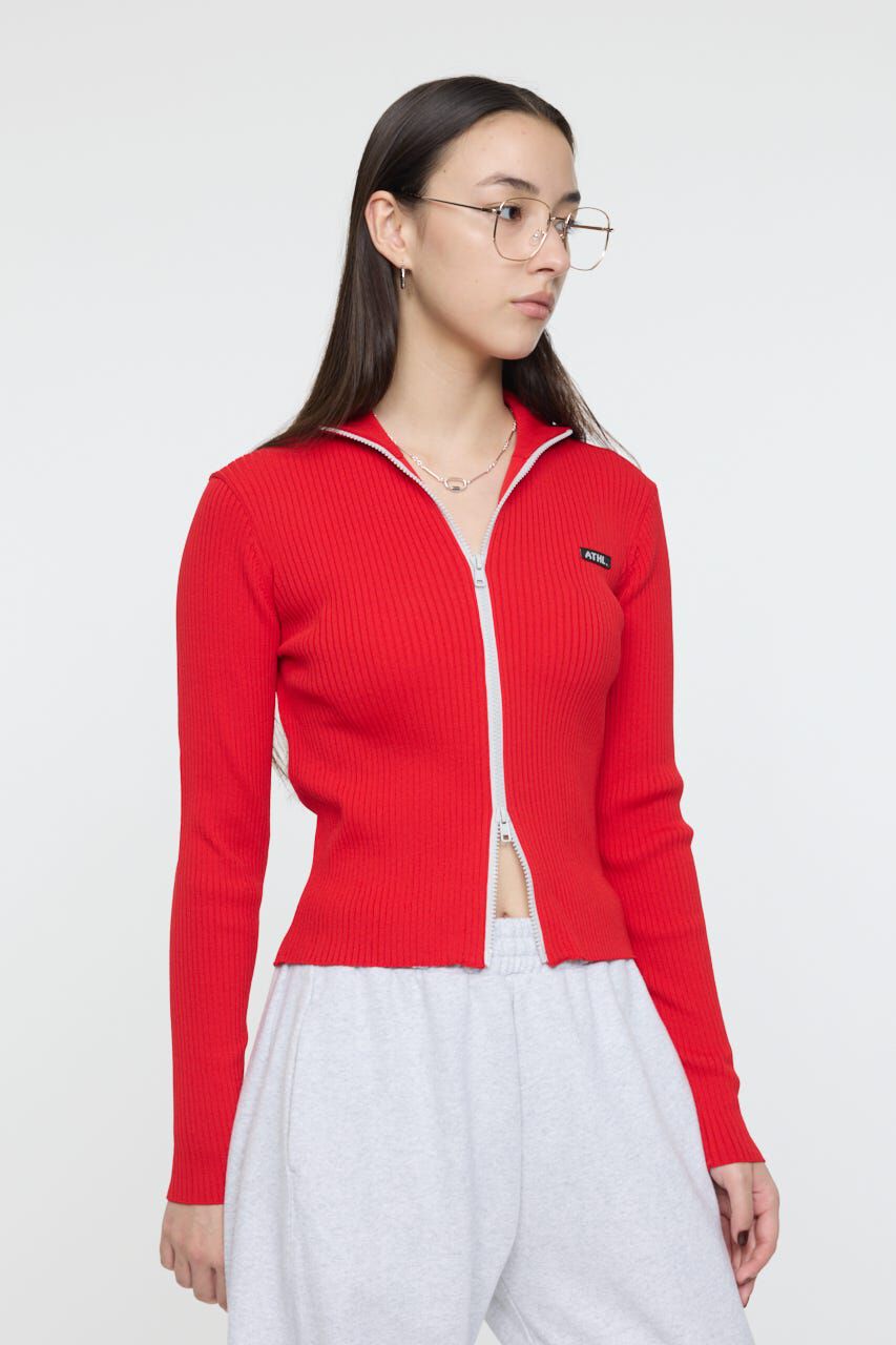 MOUSSY「BI COLOR MIDDLE NECKトップス」|ニット・セーター|