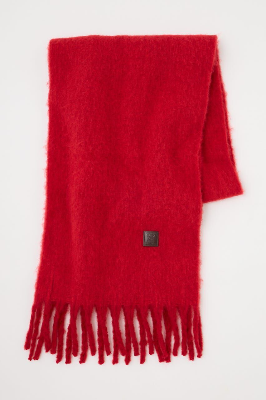 MOUSSY「FLUFFY KNIT スカーフ」|その他|RED