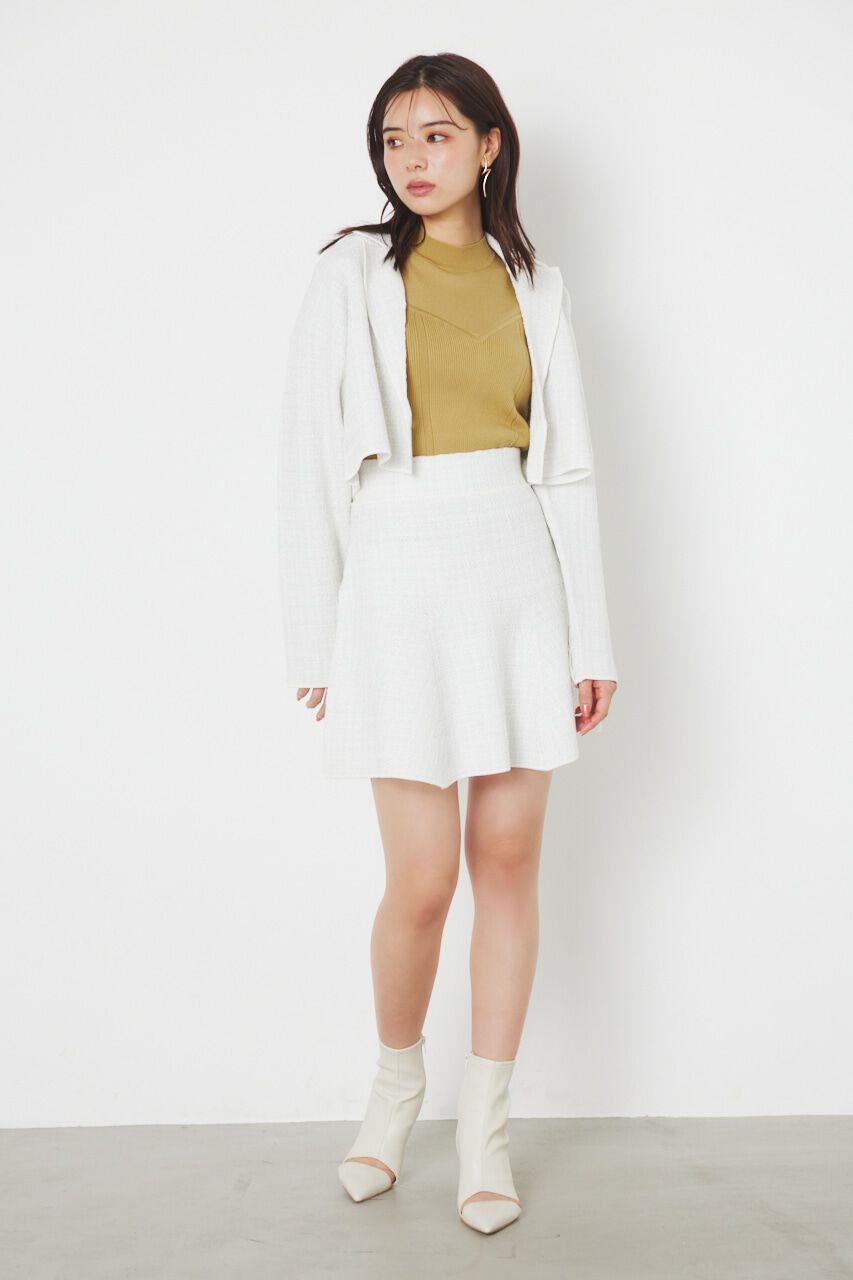rienda「knitツイードマーメイドHW ミニSK」|スカート|