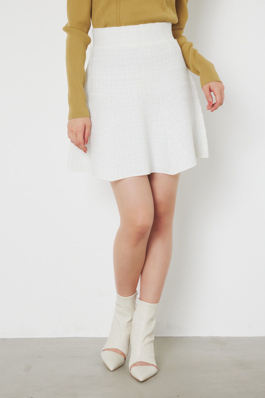 rienda「knitツイードマーメイドHW ミニSK」|スカート|