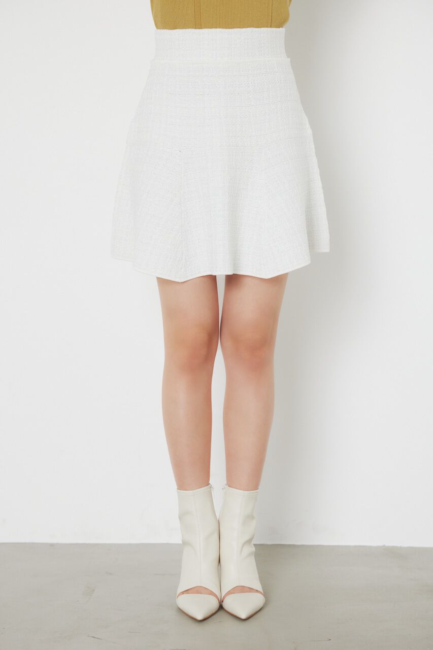 rienda「knitツイードマーメイドHW ミニSK」|スカート|