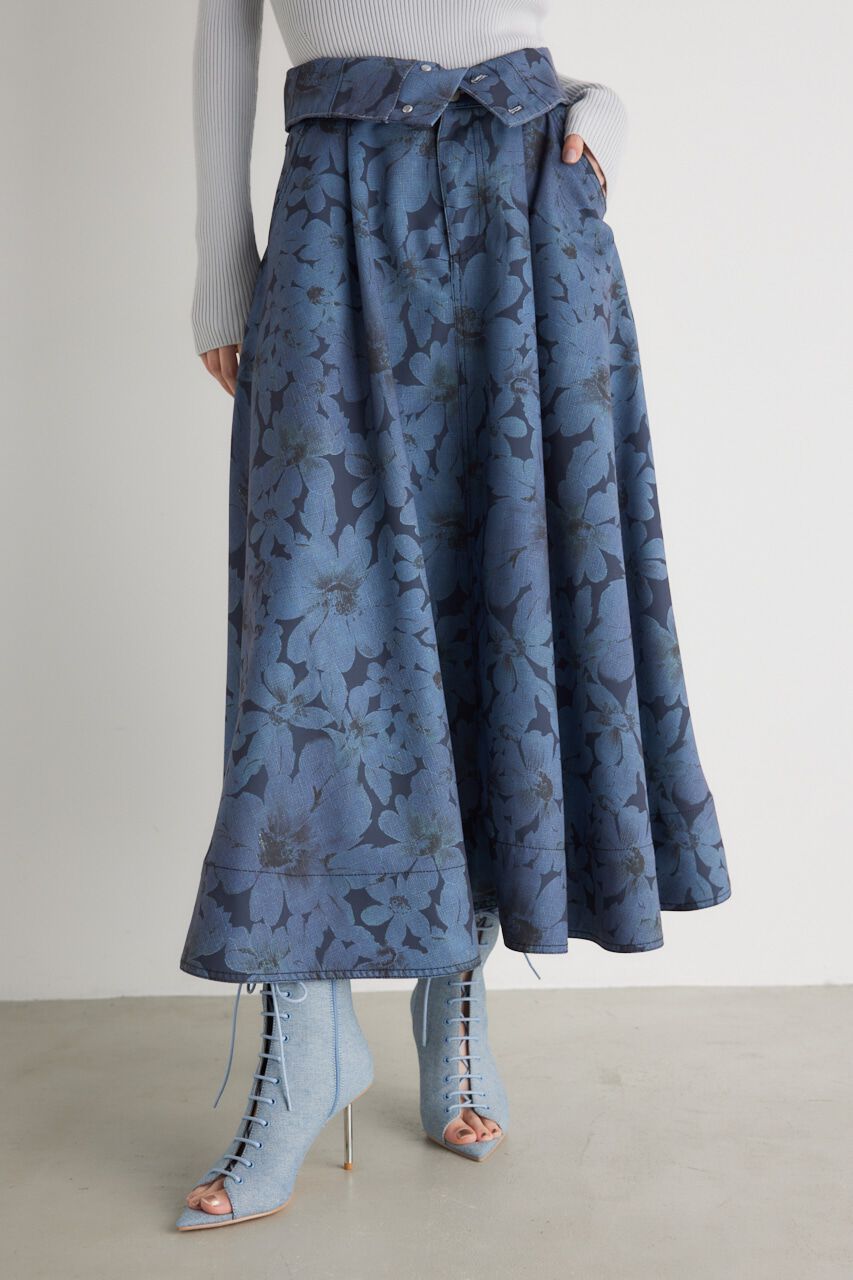 rienda「ターンBELTJ/Wフレア SK」|スカート|