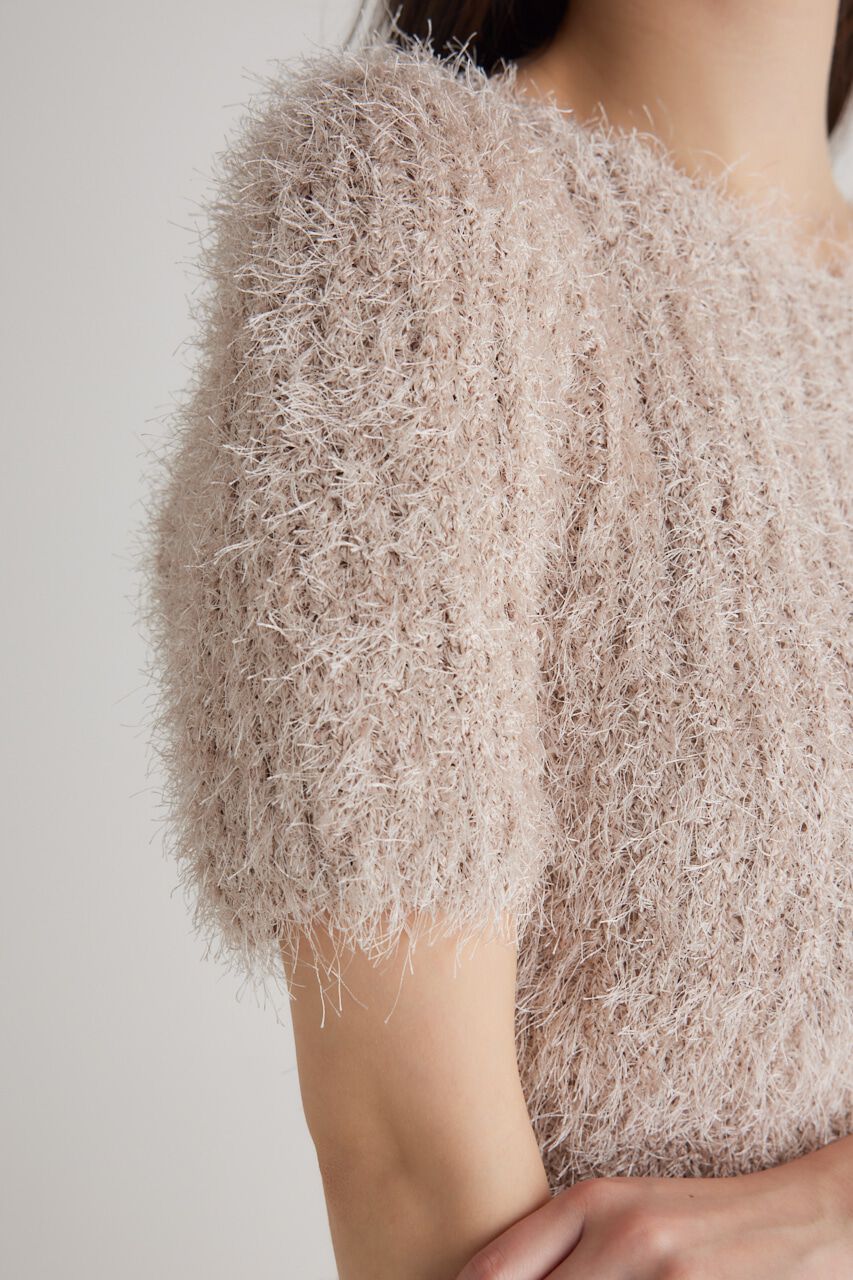 rienda「コンパクトシアーシャギーknitTOP」|ニット・セーター|