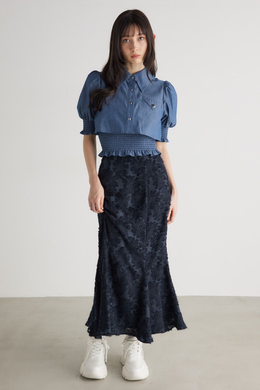 rienda「カットJQ J/WマーメイドSK」|スカート|NVY