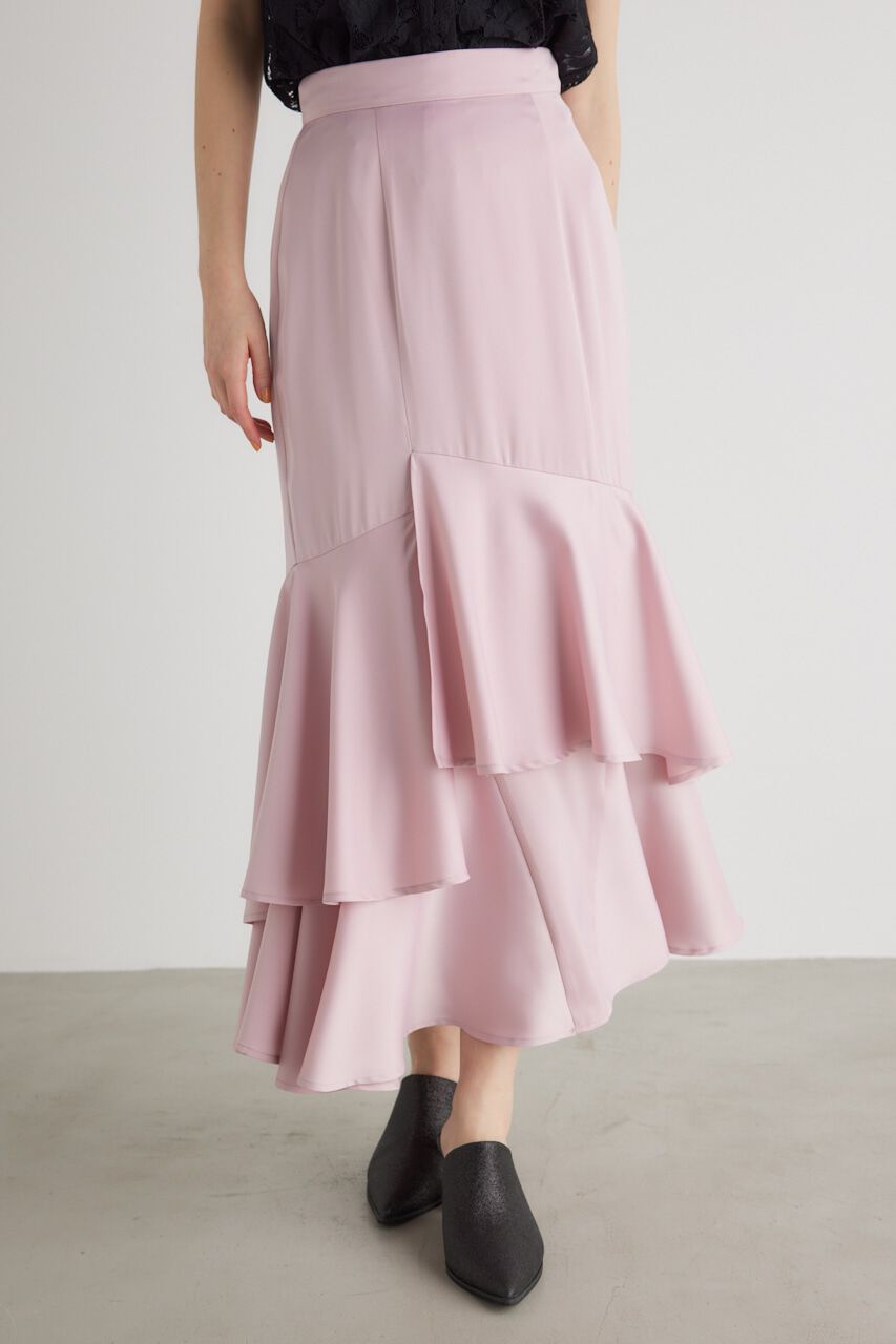 rienda「アシンメトリーレイヤードJ/WマーメイドSK」|スカート|