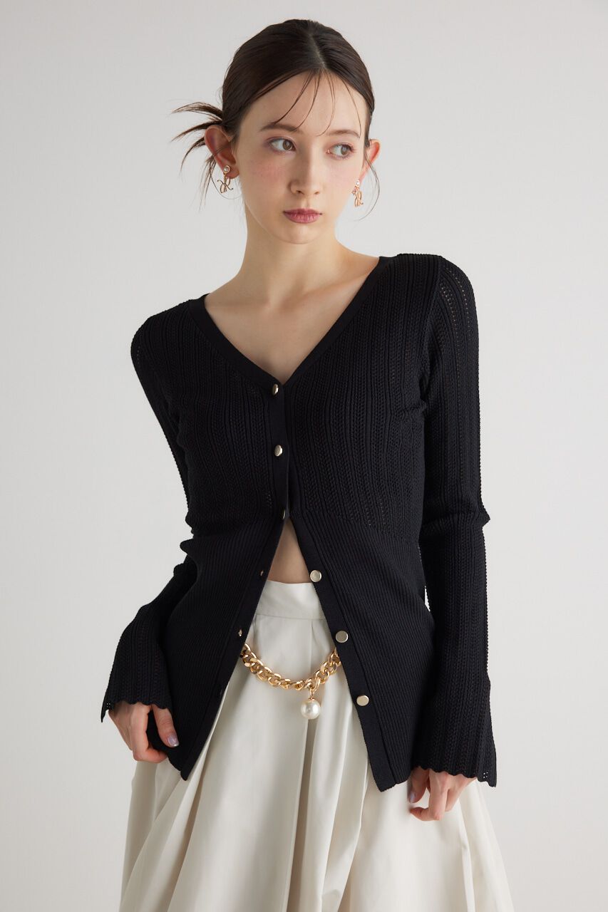 rienda「シアーストライプKnitTOP」|ニット・セーター|