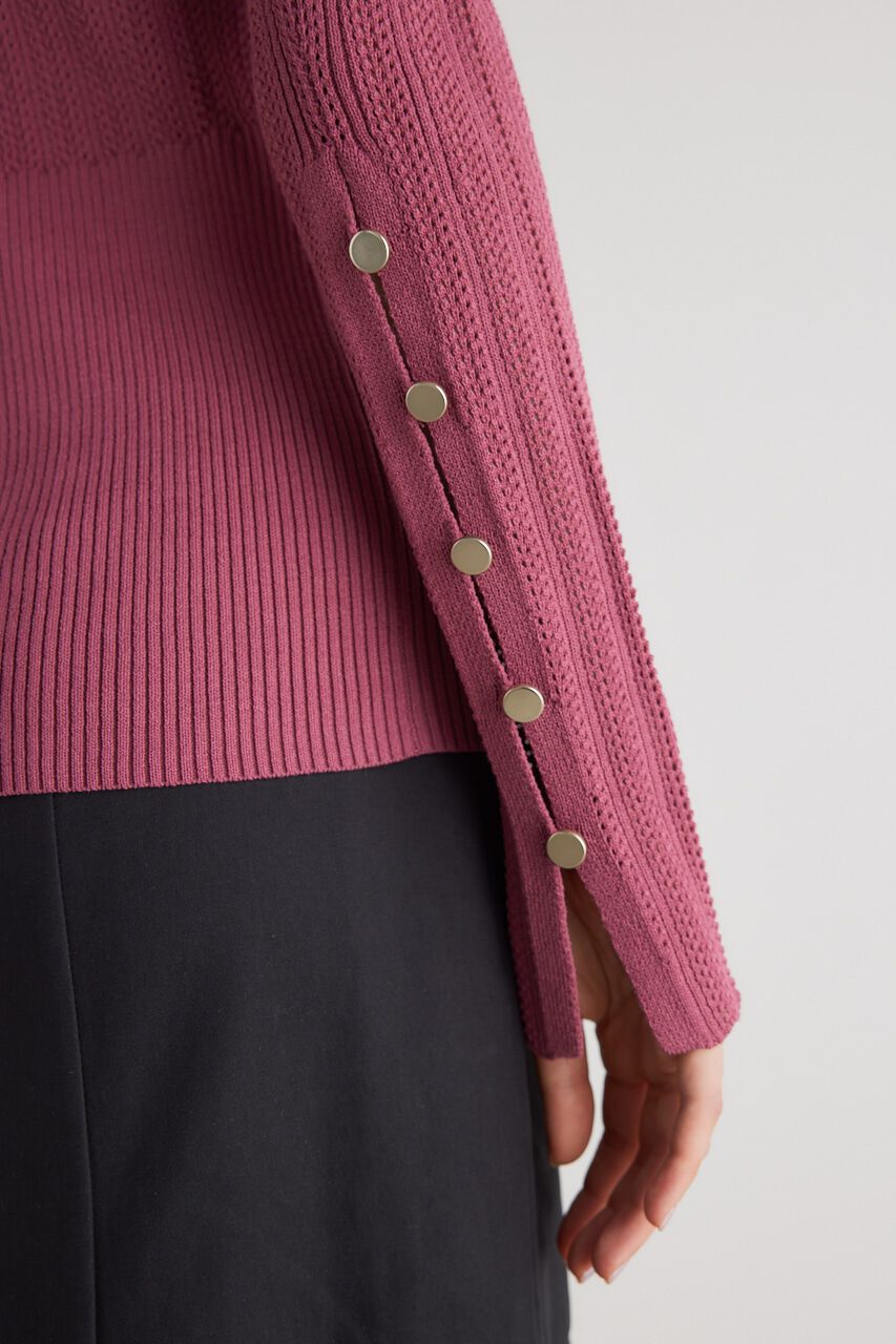 rienda「シアーストライプKnitTOP」|ニット・セーター|