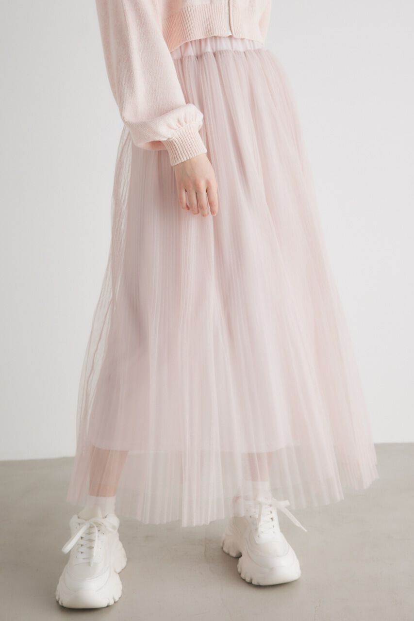 rienda「ラメチュールプリーツJ/W SK」|スカート|