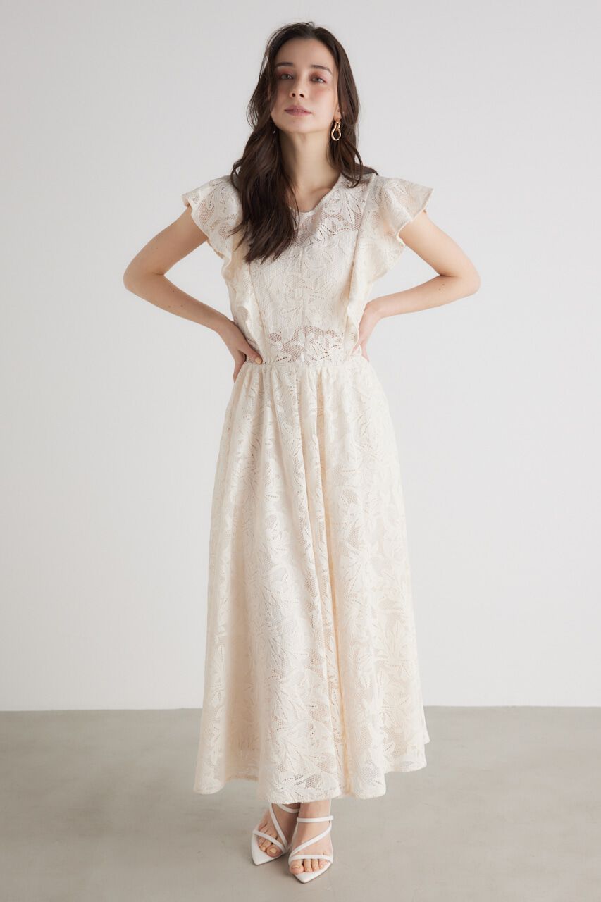 rienda「フリルSLVレースOP」|ワンピース|IVOY3