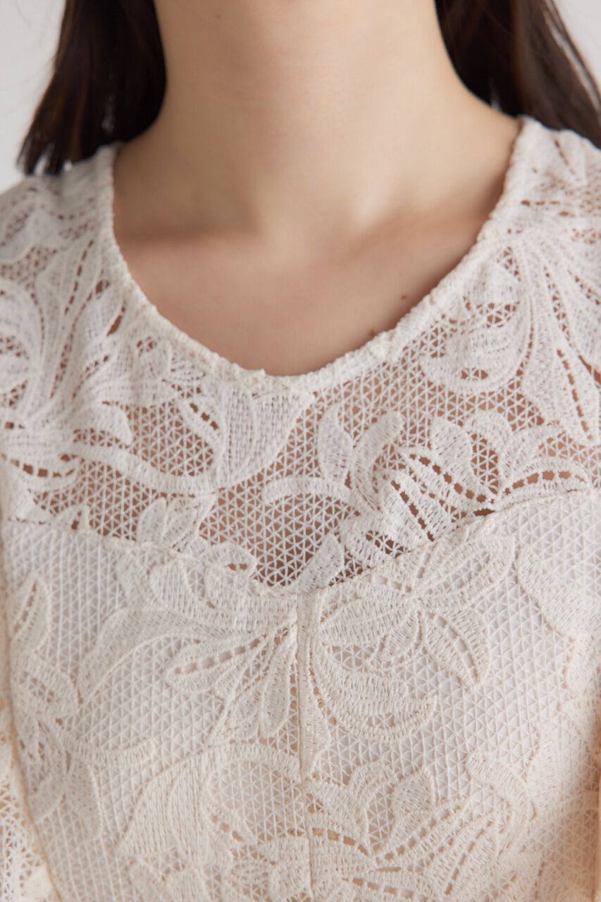 rienda「フリルSLVレースOP」|ワンピース|