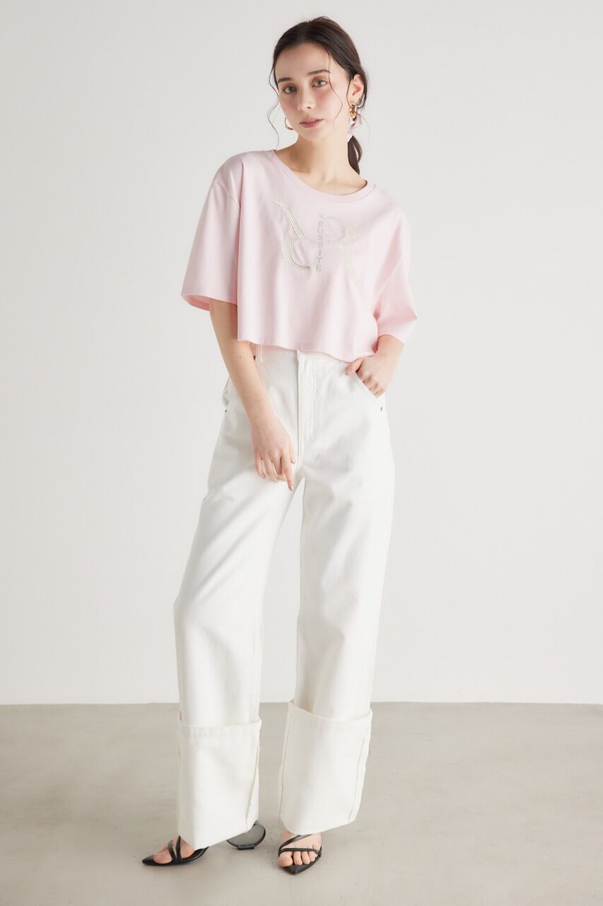 rienda「RグリッターT-SH」|Tシャツ・カットソー|