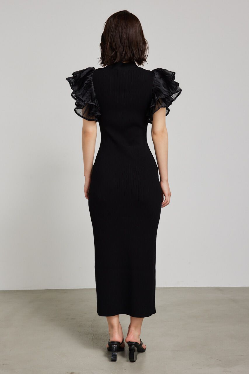 rienda「プリーツフレアSLV Knit OP」|ワンピース|