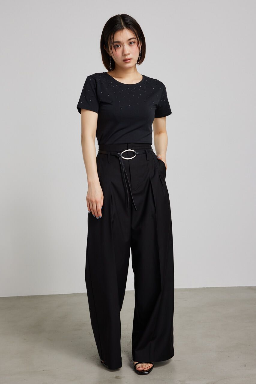 rienda「グラデーションストーンT-SH」|Tシャツ・カットソー|