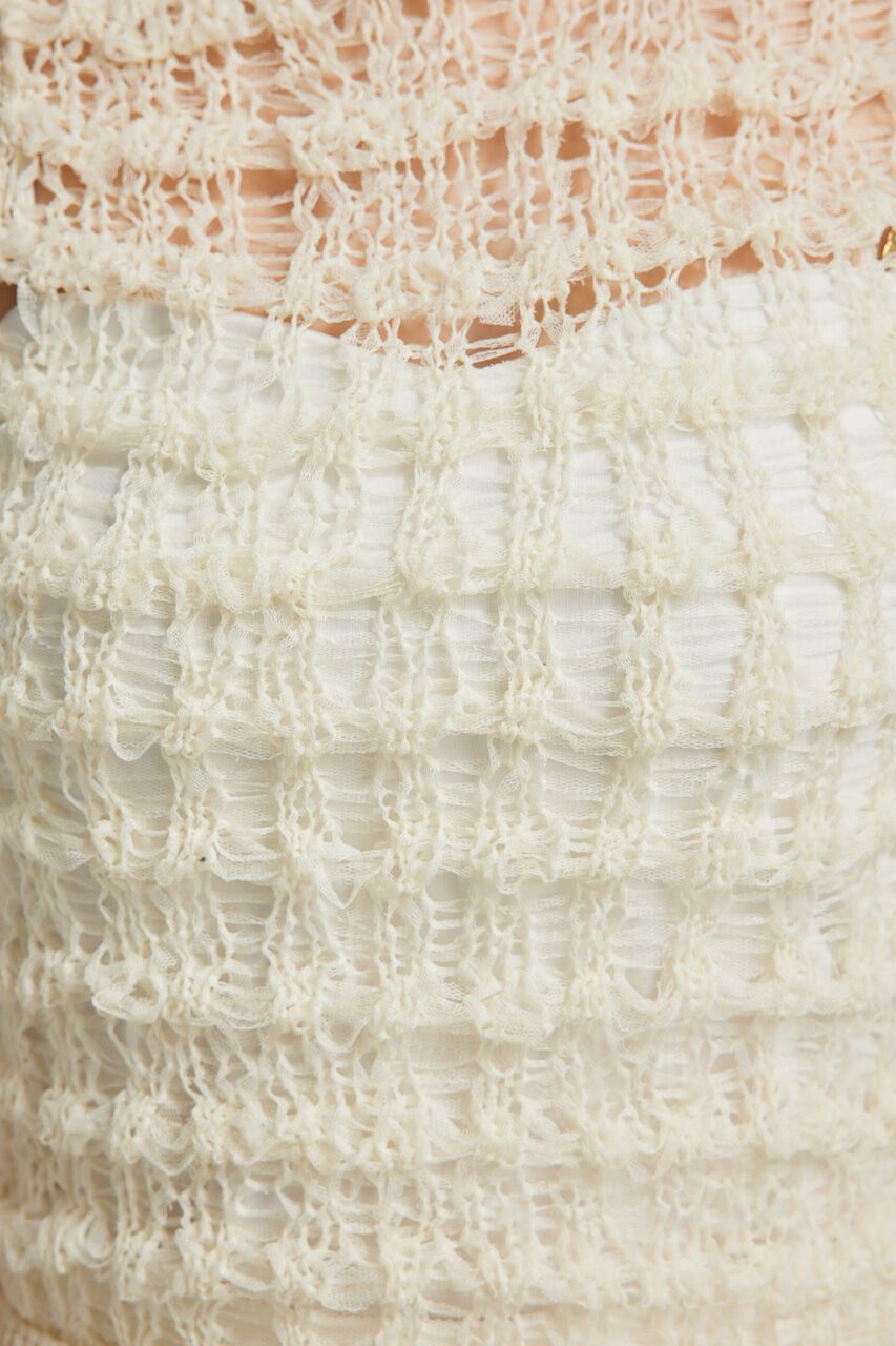 rienda「メッシュヤーンKnit TOP」|タンクトップ|