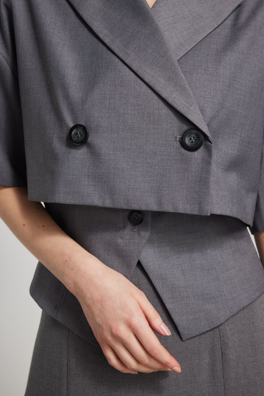 rienda「クロップドハーフSLV JK」|その他|