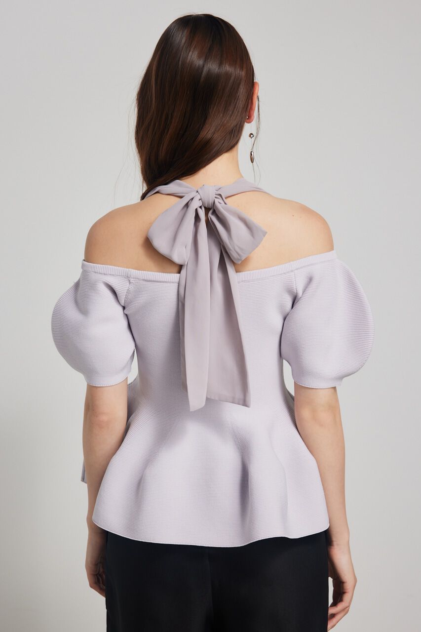 rienda「メニーWAYペプラムKnit TOP」|ニット・セーター|