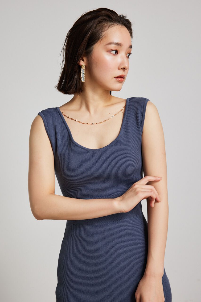 rienda「チュールマーメイドKnit OP」|ワンピース|