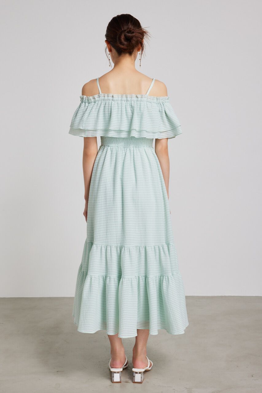 rienda「オフショルダーフリルフレアOP」|ワンピース|