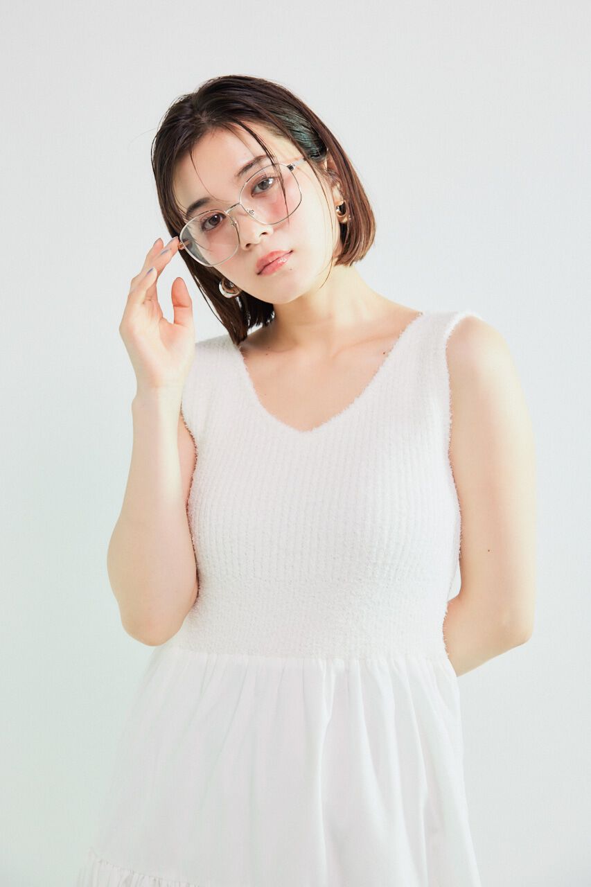 rienda「サマーシャギーknitコンビフレアOP」|ワンピース|