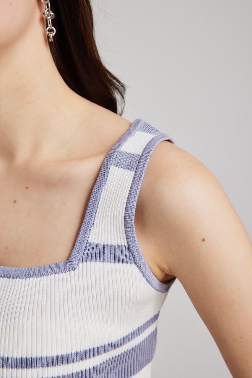 rienda「2WAY ZIPタイト mini knit OP」|ワンピース|