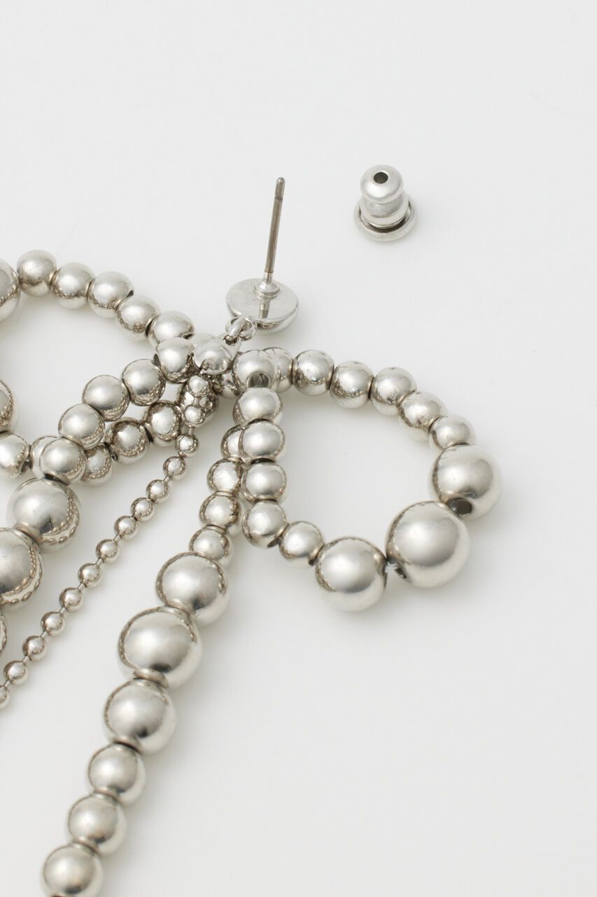 rienda「メタリックリボンピアス」|ピアス|