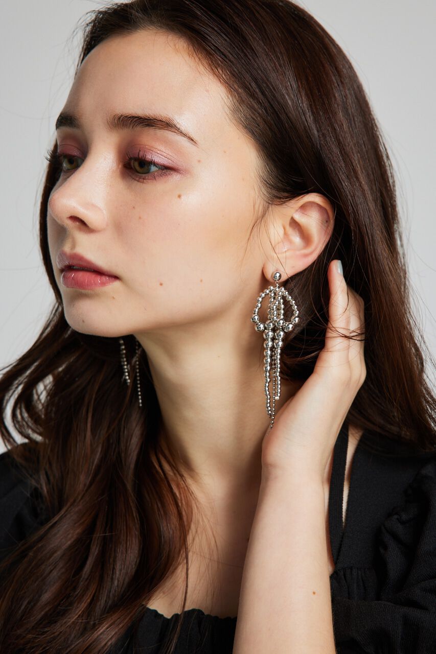 rienda「メタリックリボンピアス」|ピアス|