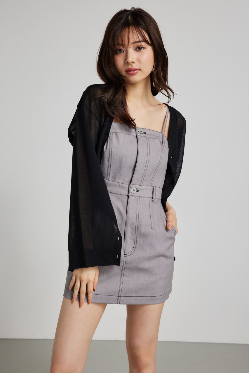 rienda「2wayスリットデザインKnitカーデ」|ニット・セーター|