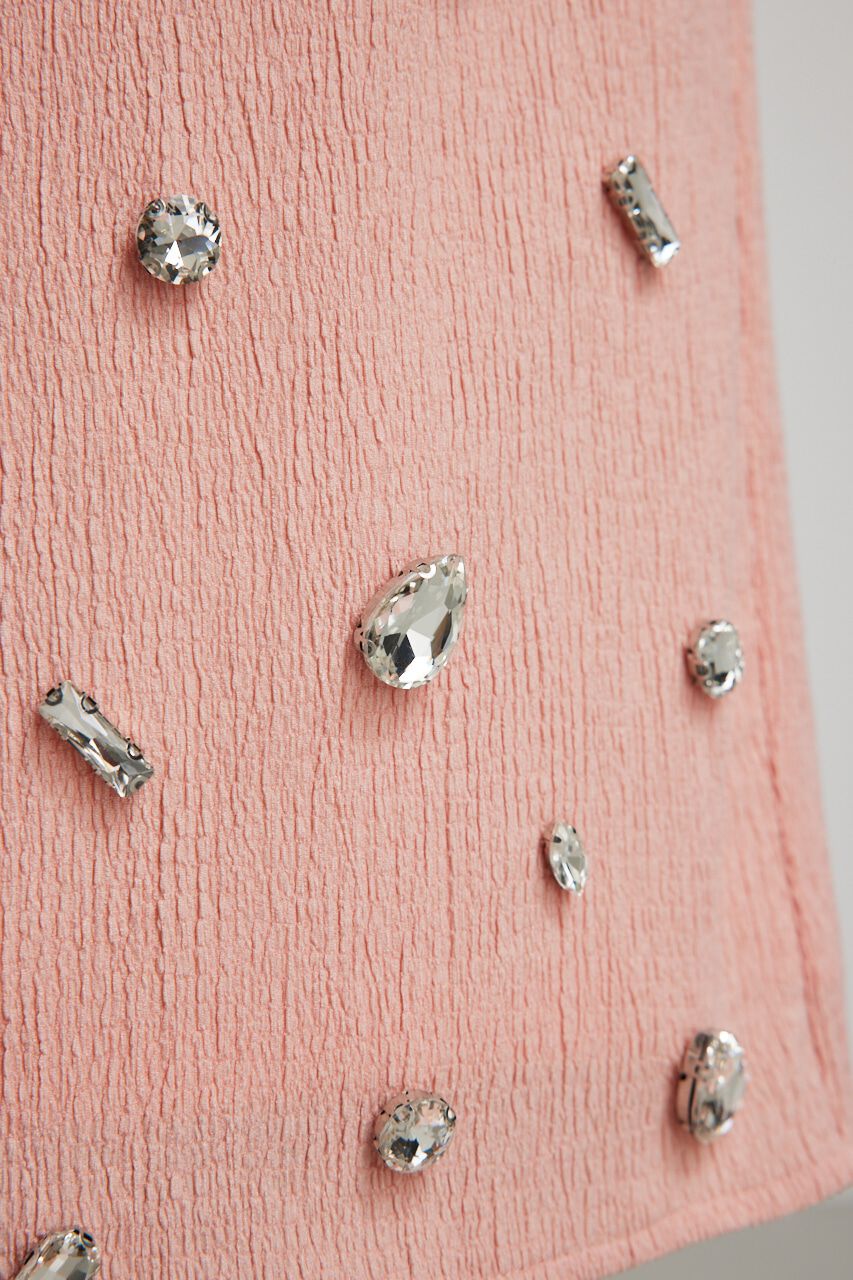 rienda「ビジューヘムJ/WタイトSK」|スカート|