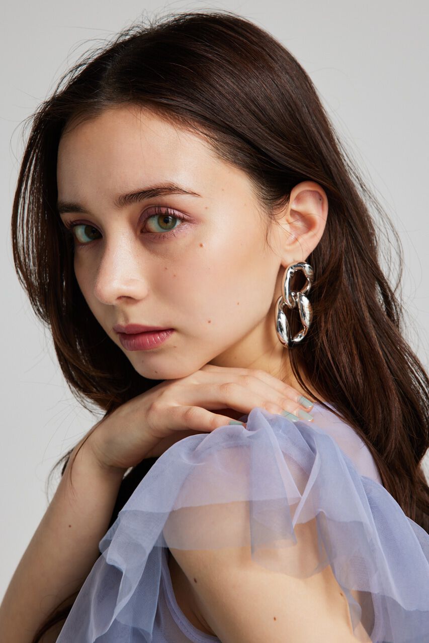 rienda「ビッグニュアンス２リングピアス」|ピアス|