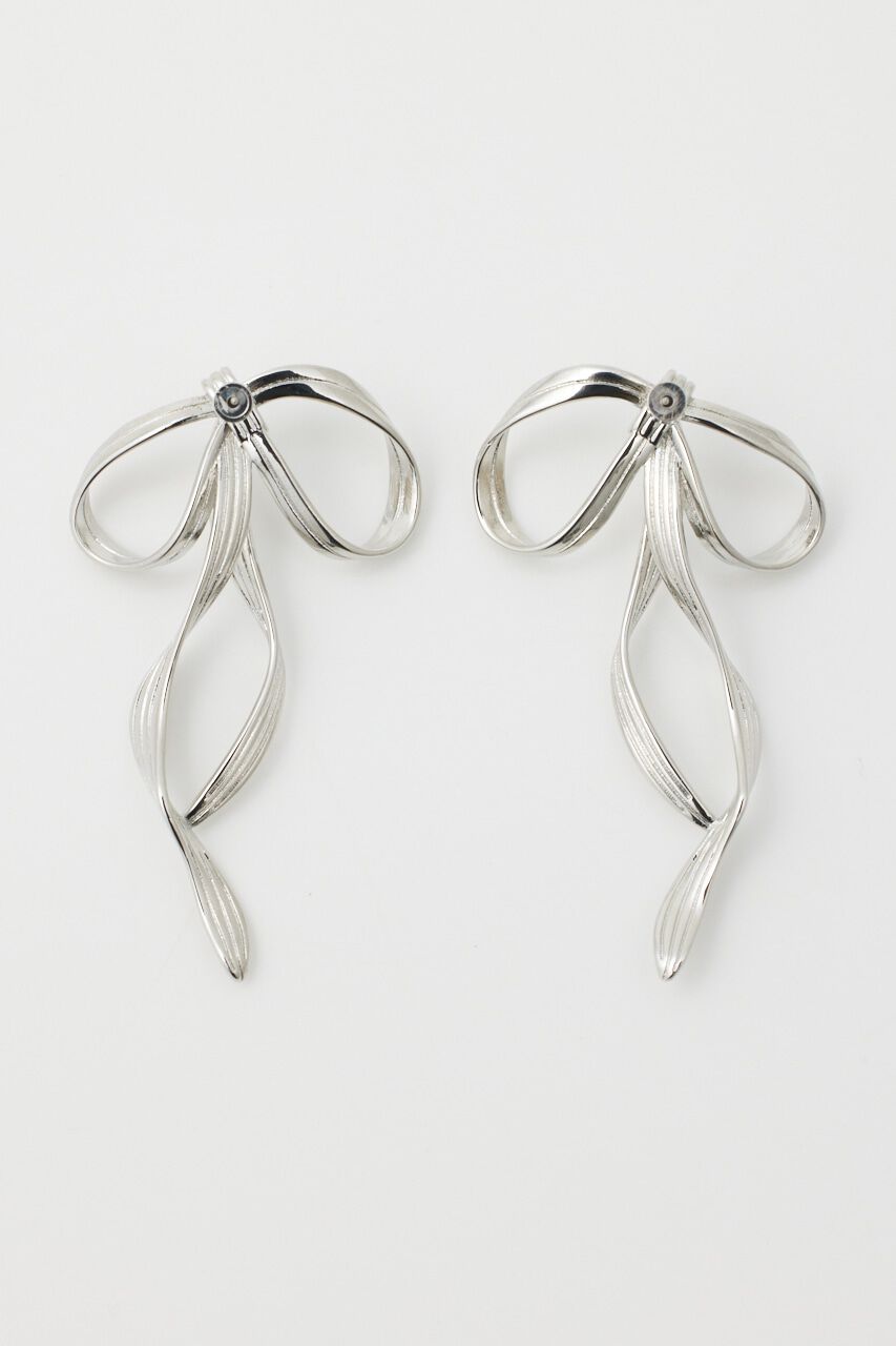 rienda「メタリックリボンピアス」|ピアス|