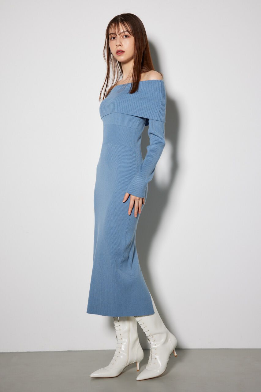 rienda「オフショルダータイトニットワンピース」|ワンピース|