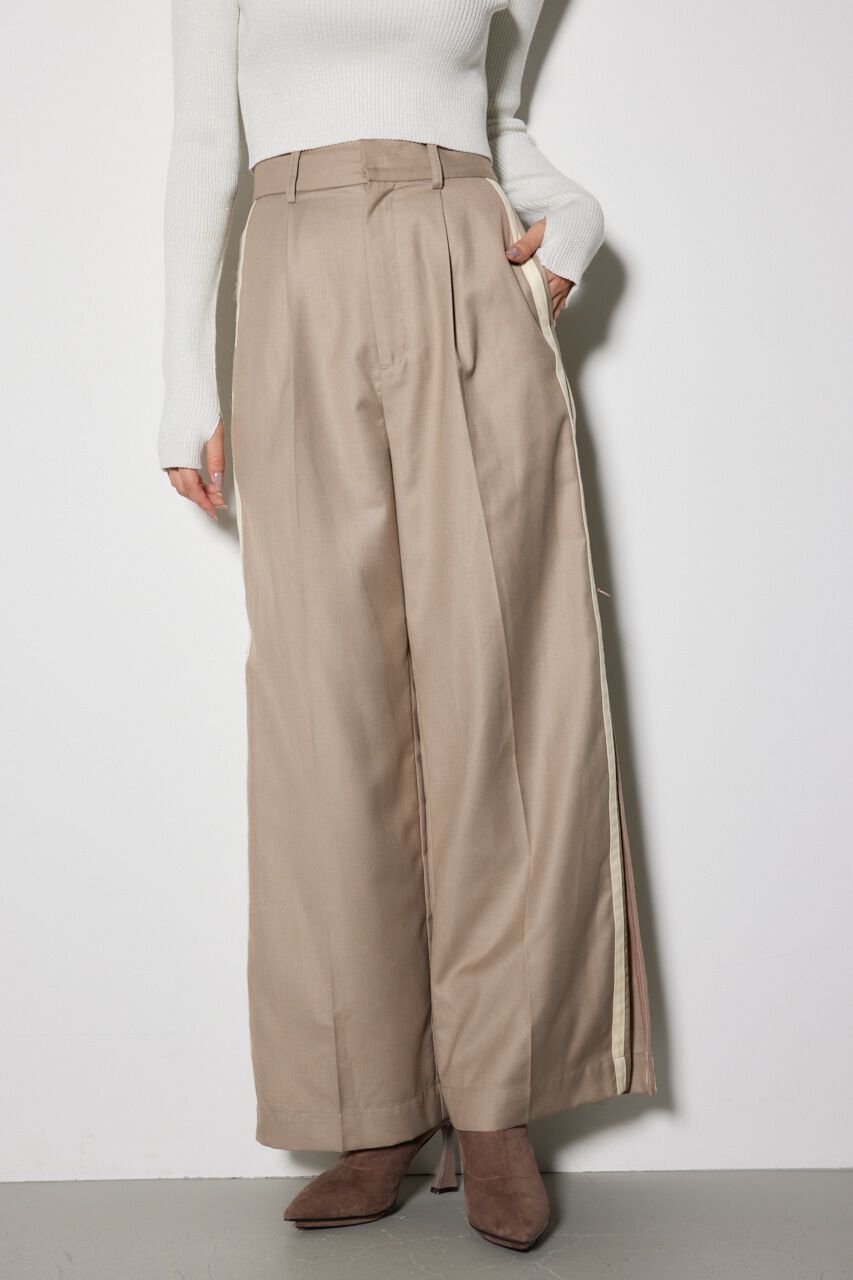 rienda「サイドWラインジャストウエスト パンツ」|その他|