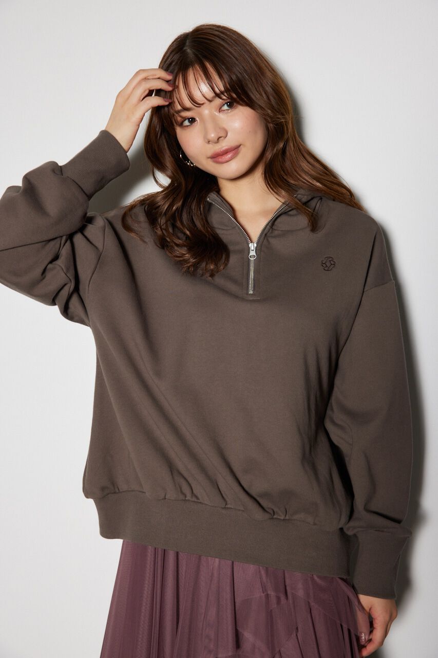 rienda「Bigパーカーロゴスウェットトップス」|Tシャツ・カットソー|BRN