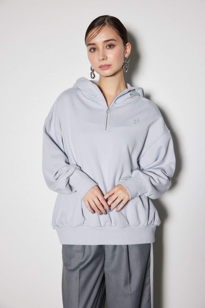 rienda「Bigパーカーロゴスウェットトップス」|Tシャツ・カットソー|L/BLU1