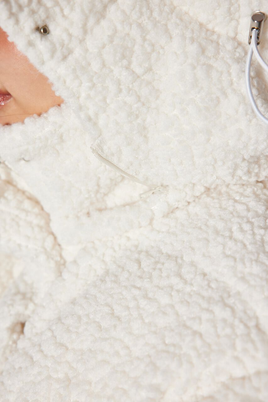 rienda「フード付きショートボアダウンジャケット」|その他|