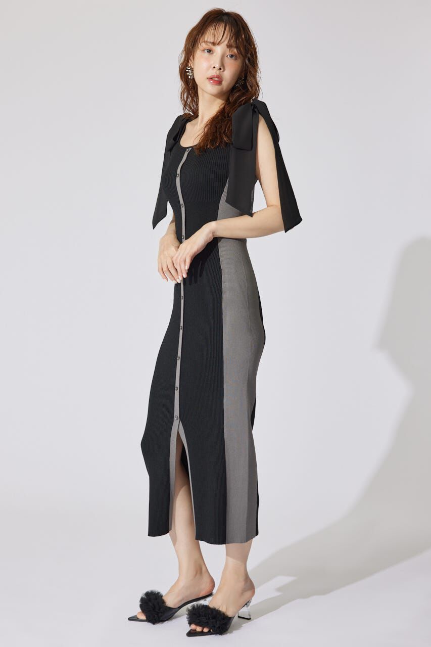 rienda「バイカラーリボンワンピース」|ワンピース|