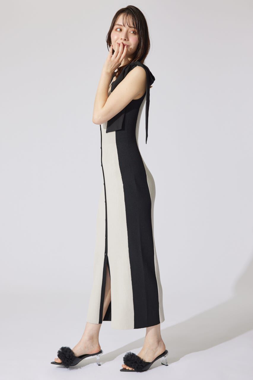 rienda「バイカラーリボンワンピース」|ワンピース|