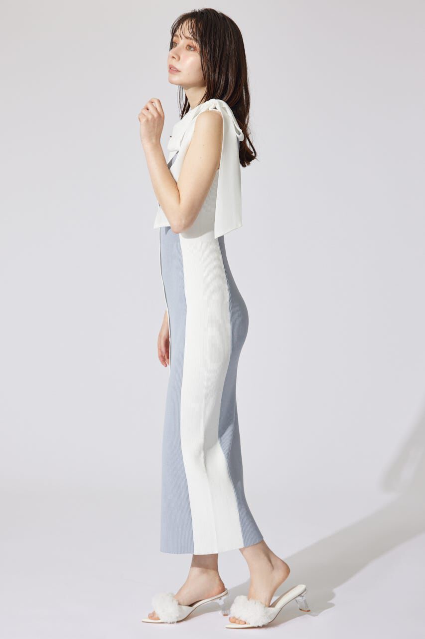 rienda「バイカラーリボンワンピース」|ワンピース|