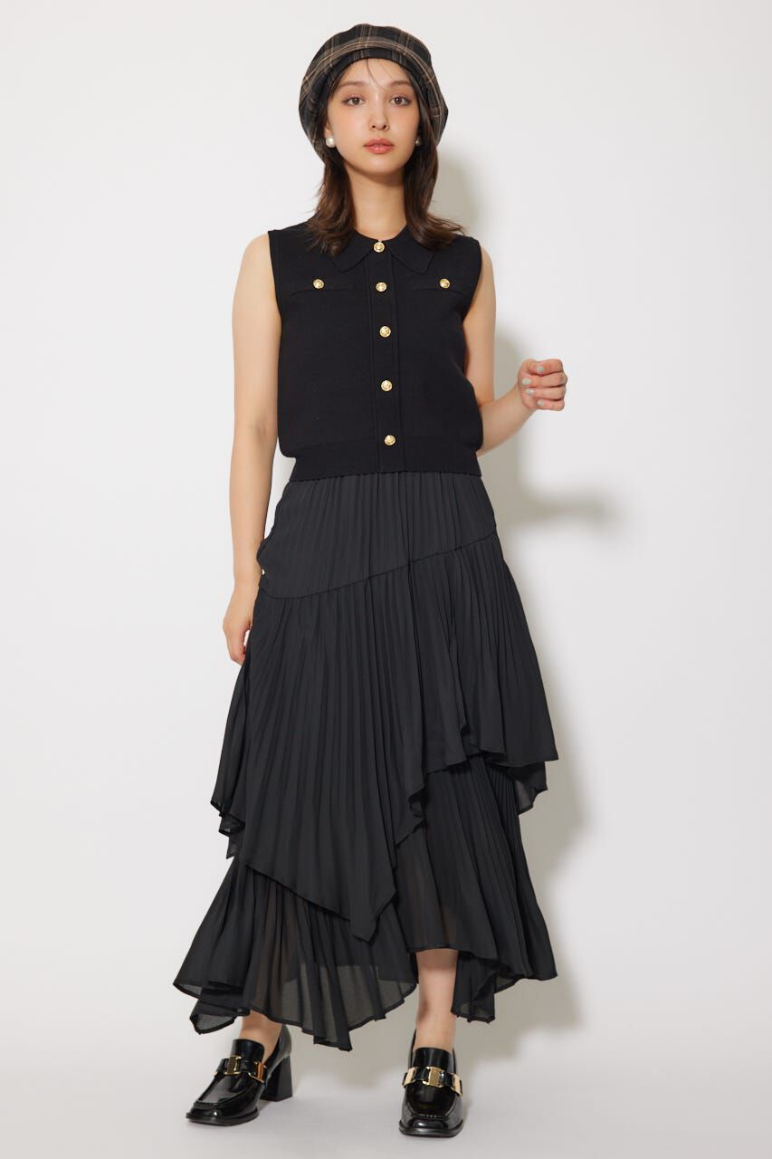 rienda「プリーツティアードマキシスカート」|スカート|