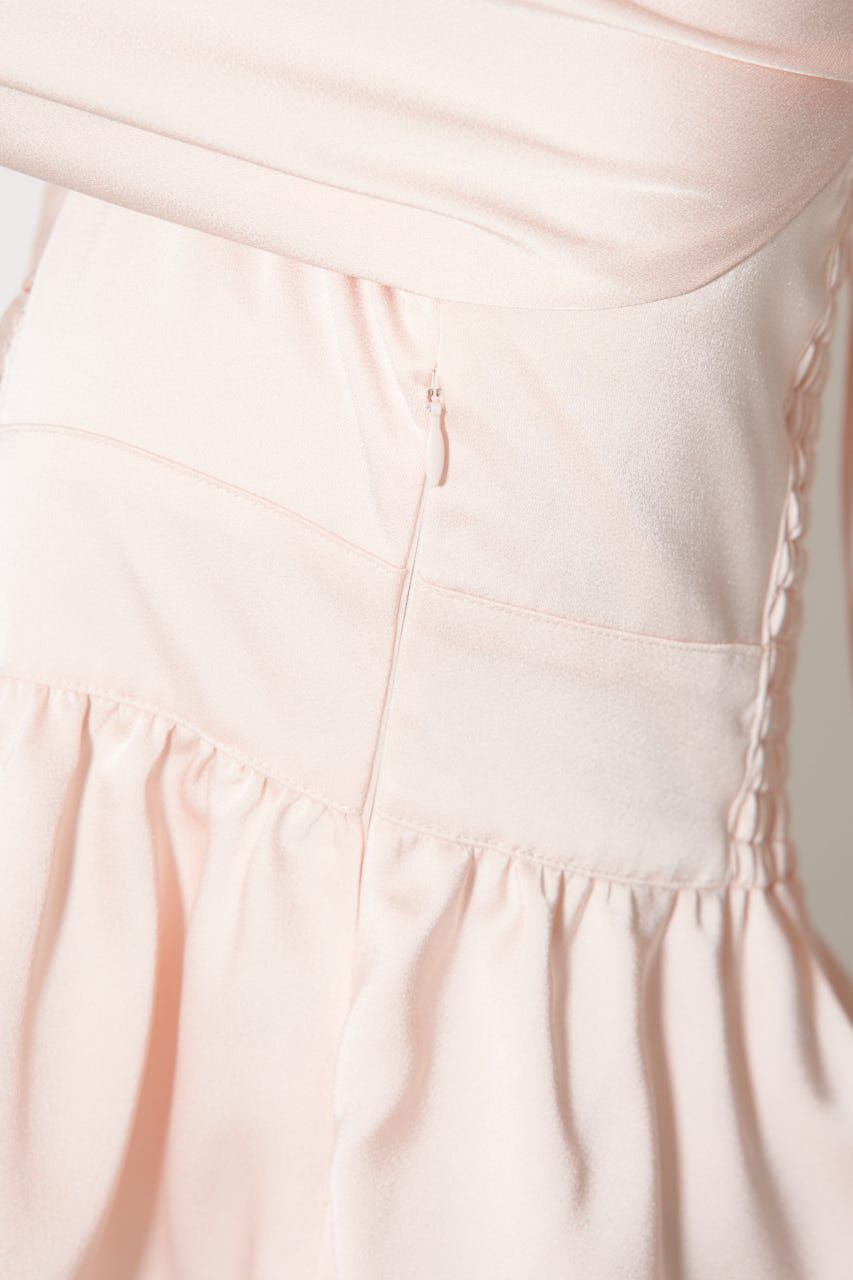 rienda「ギャザーペプラムブラウス」|シャツ・ブラウス|