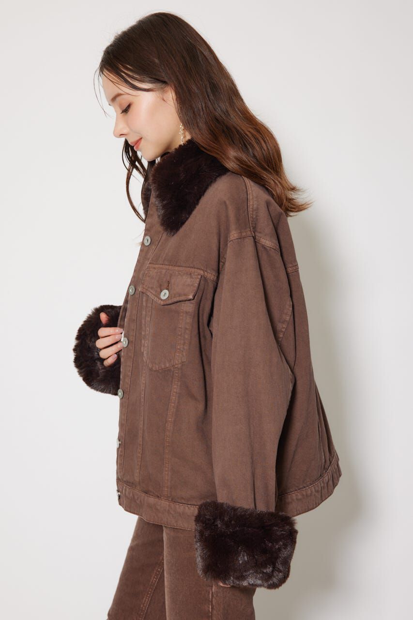 rienda「many wayステンカラーデニムブルゾン」|ブルゾン・スタジャン|