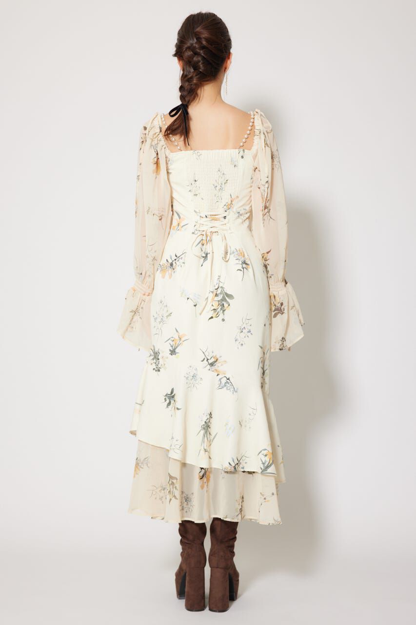 rienda「ビスチェパターンアシンンメトリーマーメイドワンピース」|ワンピース|