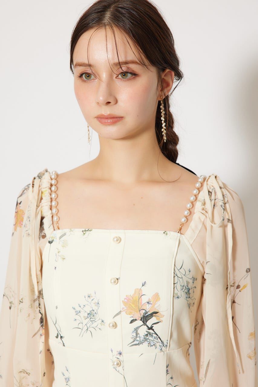 rienda「ビスチェパターンアシンンメトリーマーメイドワンピース」|ワンピース|