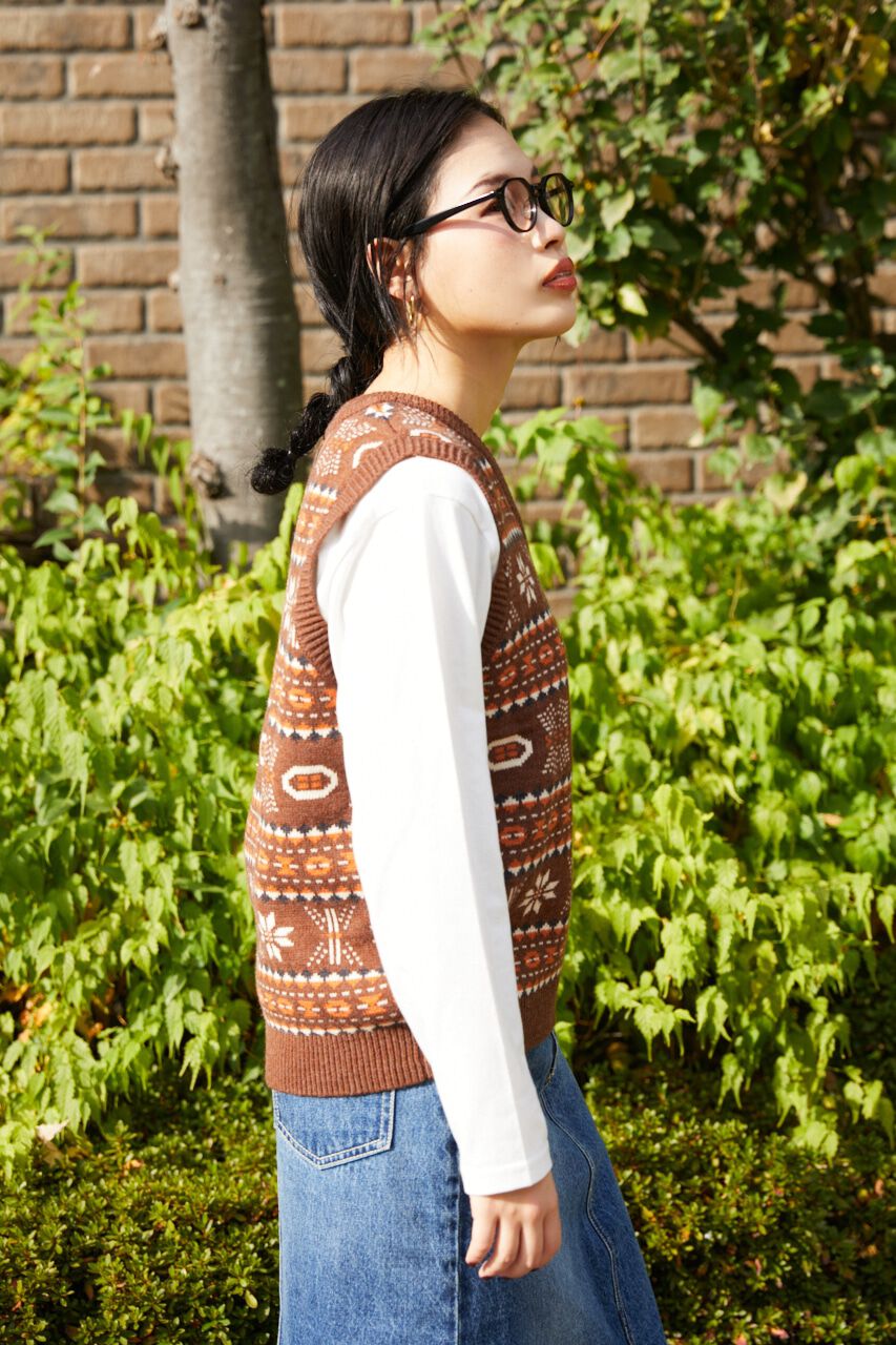 RODEO CROWNS「ノルディックニットベストセット_Y」|ダウンベスト・ベスト|