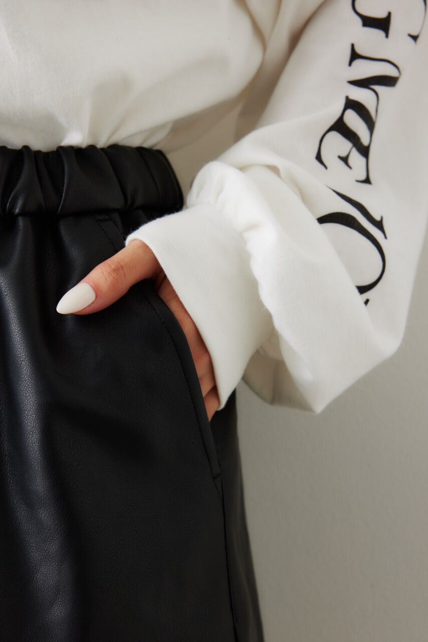 RODEO CROWNS「フェイクレザーミニスカート」|スカート|