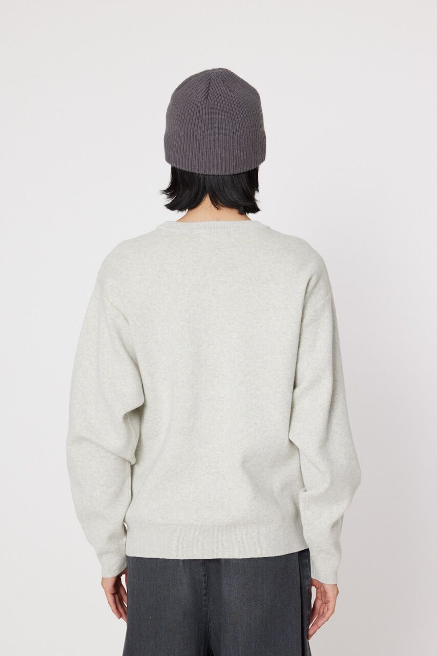 RODEO CROWNS「メンズスウェットライクジャガードニットトップス」|ニット・セーター|