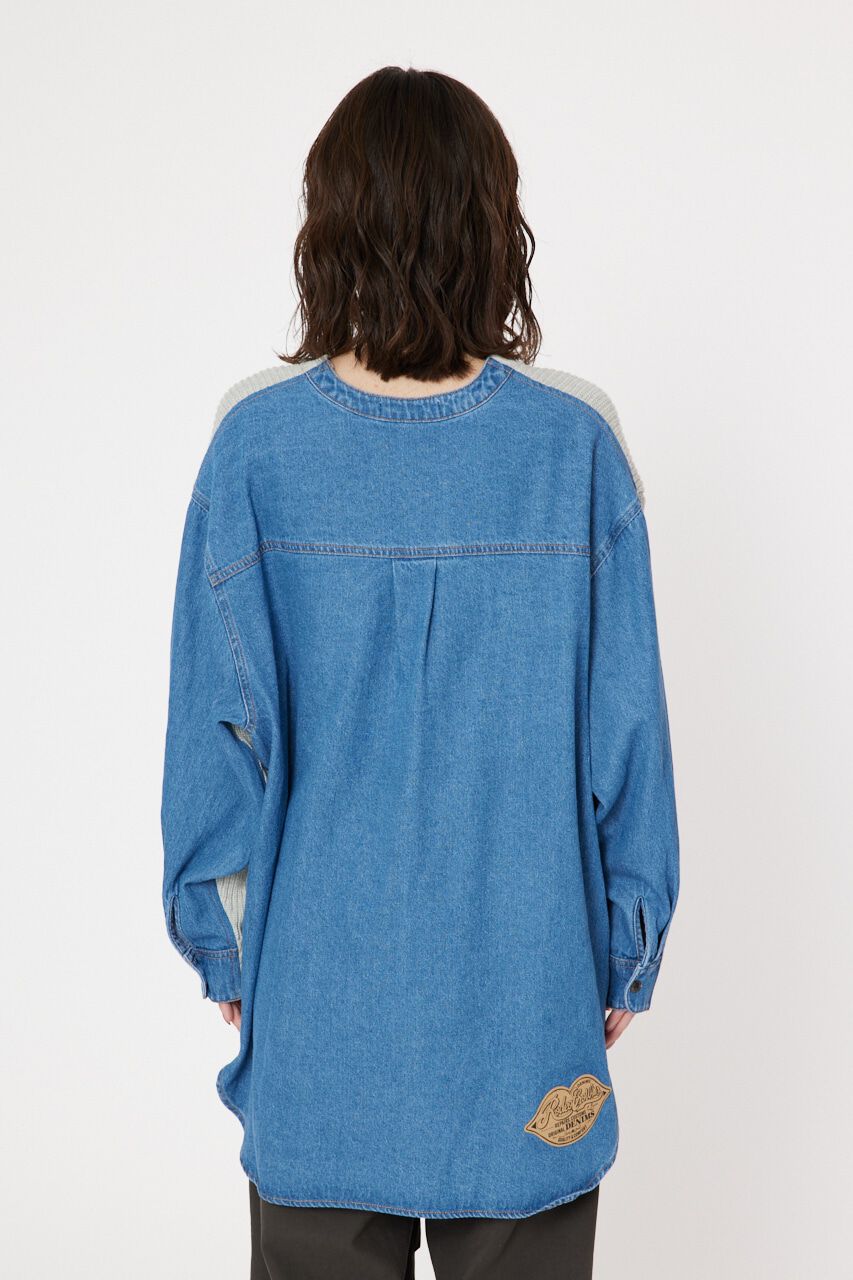 RODEO CROWNS「デニムドッキングニットワンピース」|ワンピース|