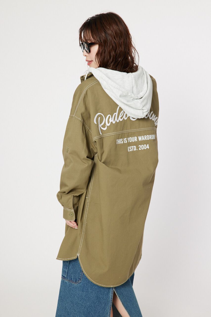 RODEO CROWNS「カラーステッチシャツワンピース」|ワンピース|