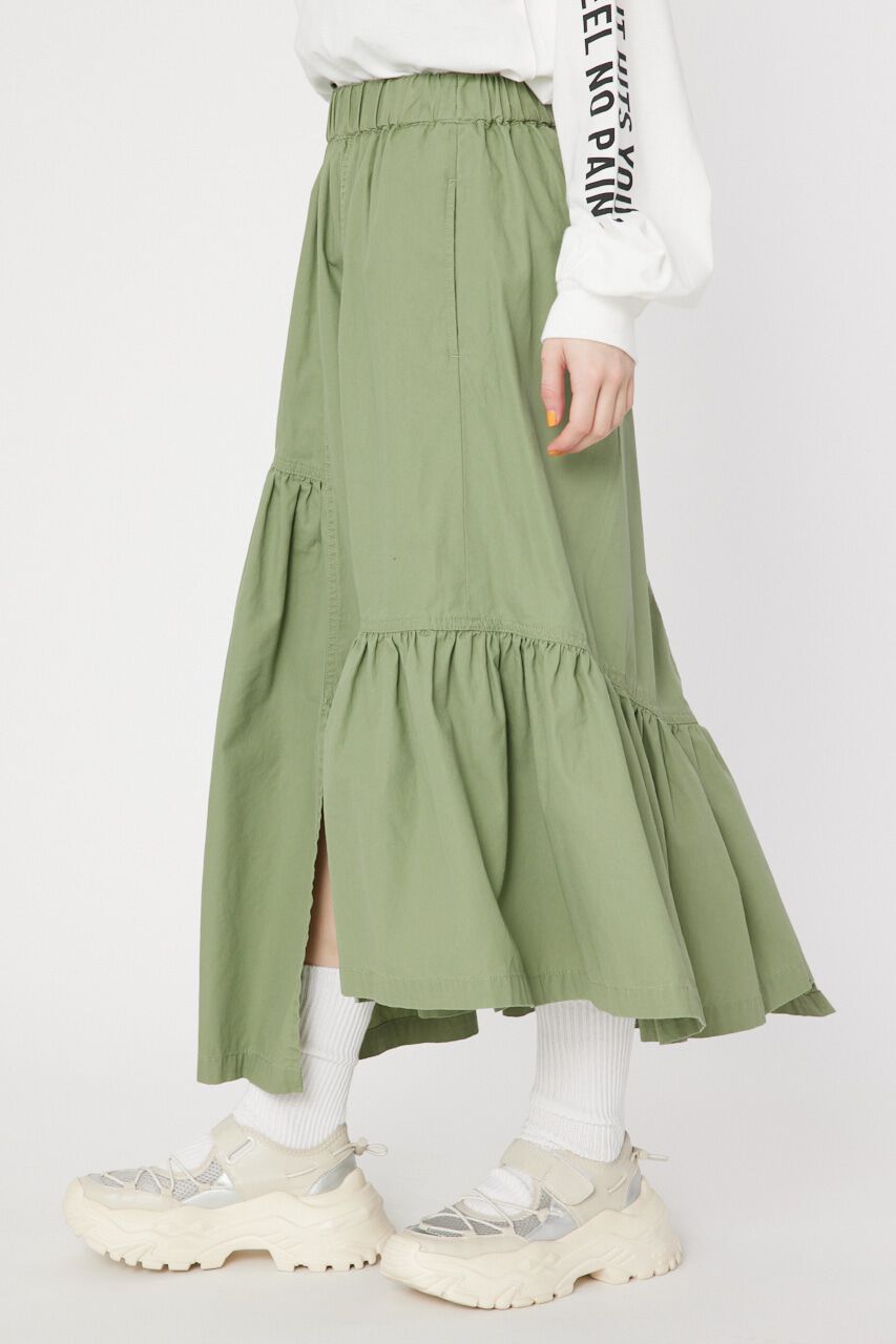 RODEO CROWNS「ミリタリーギャザーフリルスカート」|スカート|