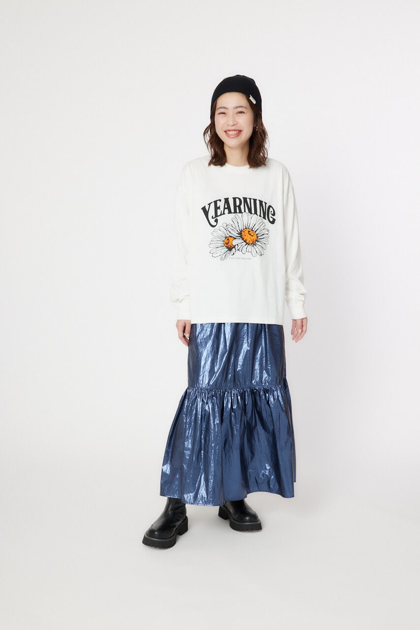 RODEO CROWNS「メタリックギャザースカート」|スカート|